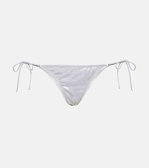 Love Triangle lamé bikini bottoms