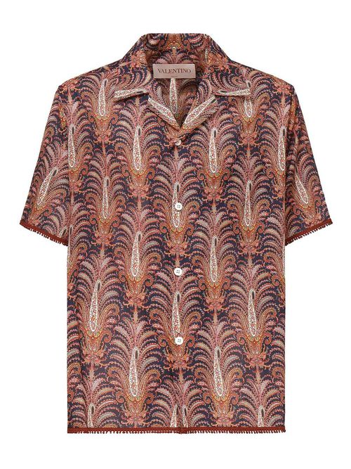 Cotton Shirt With Graphic Print