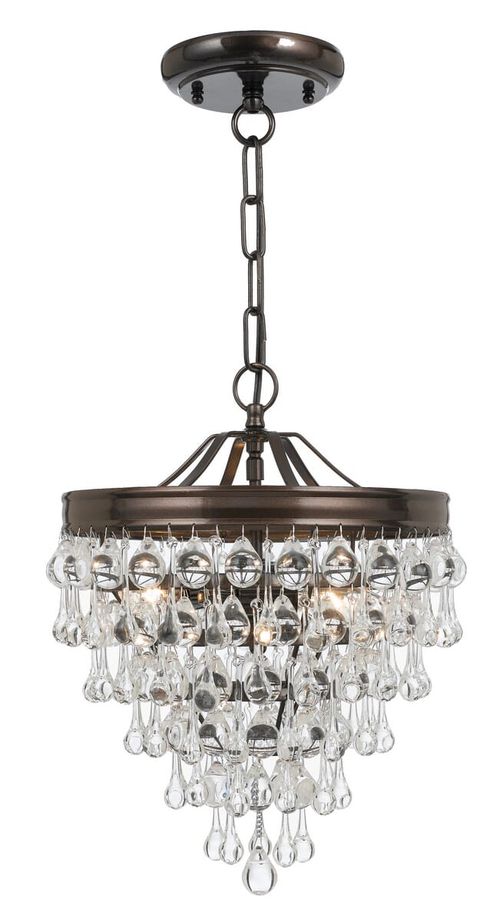 Calypso Mini Chandelier in Vibrant Bronze