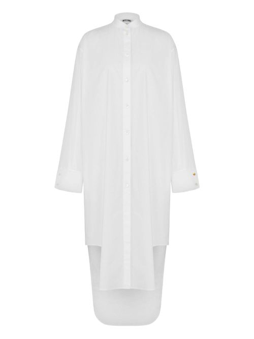 Button-up shirt dress - White
