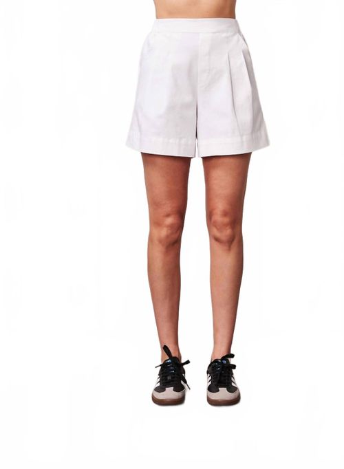 Cava Twill Trouser Short In White