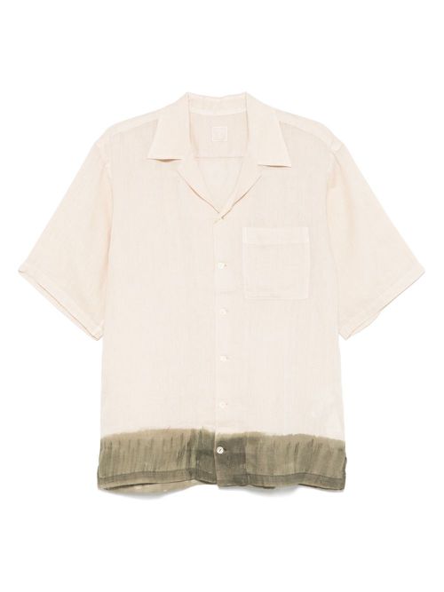 Contrasting-trim shirt - Neutrals