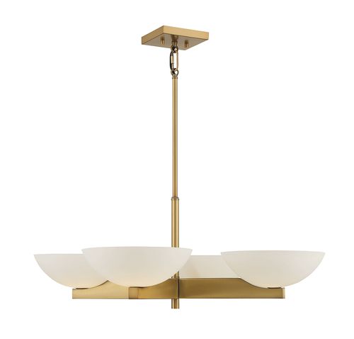 Fallon 4-Light Chandelier in Warm Bra