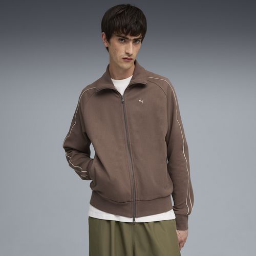PUMA T7 Men's Track Jacket in Brown