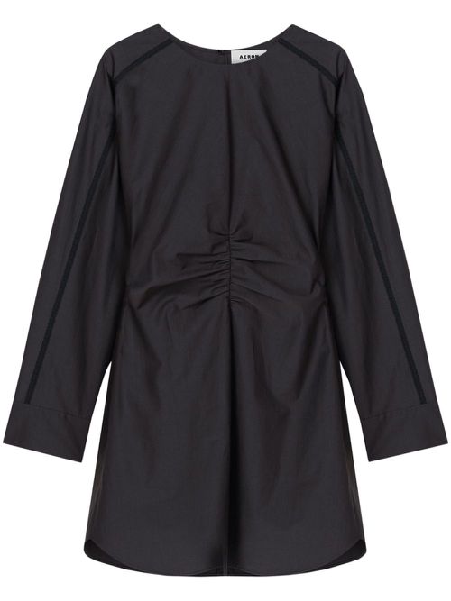 Gathered mini dress - Grey