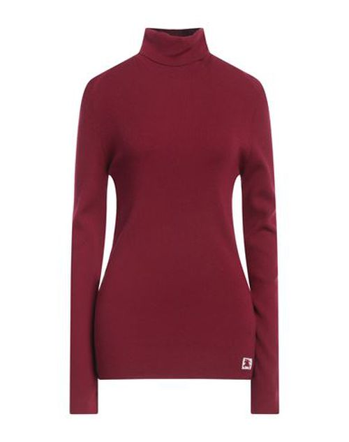 Woman Turtleneck Burgundy Size L Wool, Polyester, Polyamide, Elastane