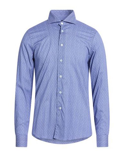 Man Shirt Blue Size 16 Cotton, Elastane