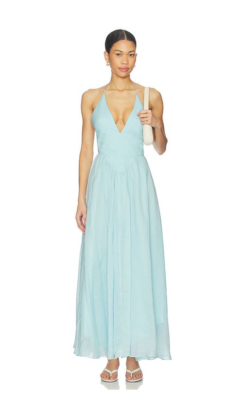 Bardot Arletha Halter Maxi Dress in Baby Blue. 12. Also , 2, 4