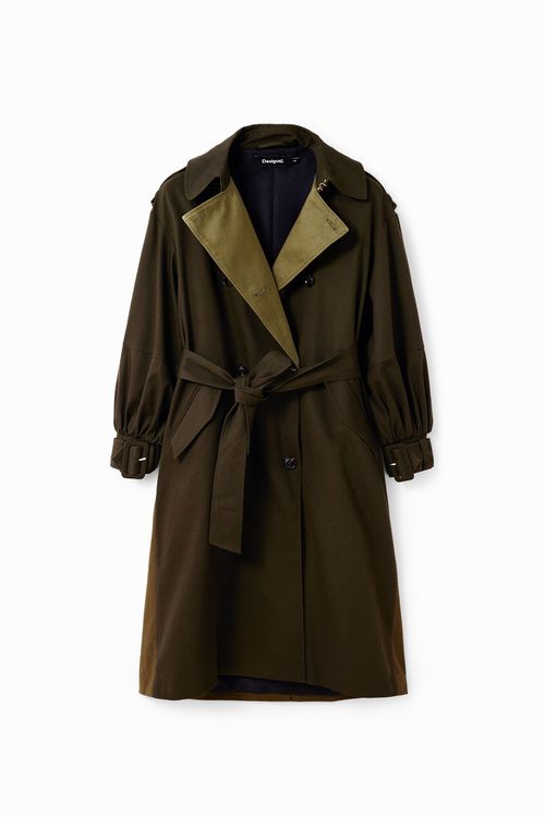 Oversize belted trench coat