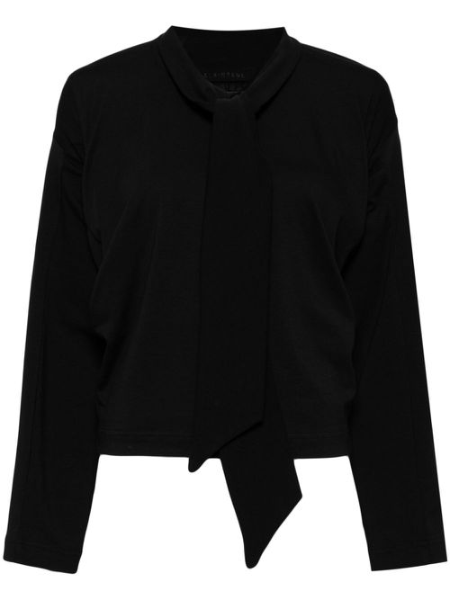 Tied-neck blouses - Black