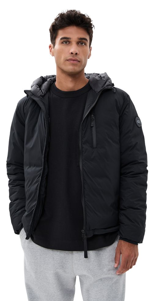Lodge Black Disc Hooded Jacket Black