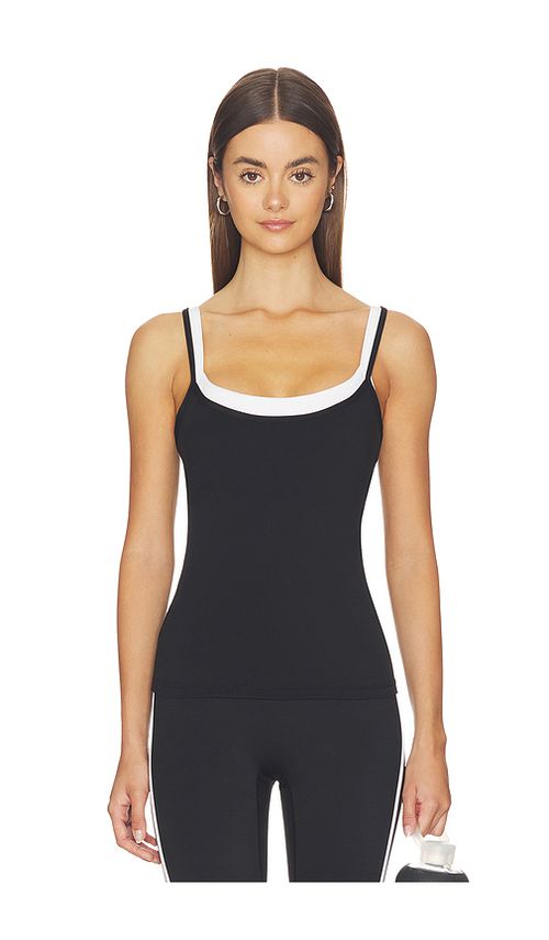 FORM Layered Tank Top in Black. - M also in