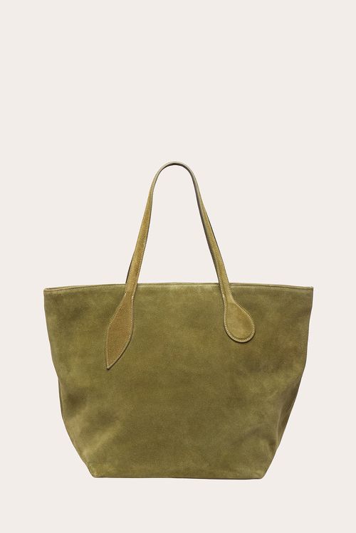 Sprout Tote Herb Suede
