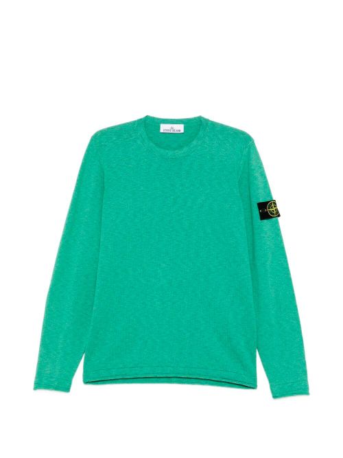 Stocking Stitch Organic Cotton Nylon Crewneck