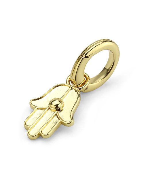 Pave Hamsa Hand Charm in Gold Tone - Exclusive