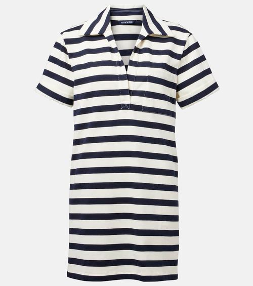 Cayden striped cotton polo dress