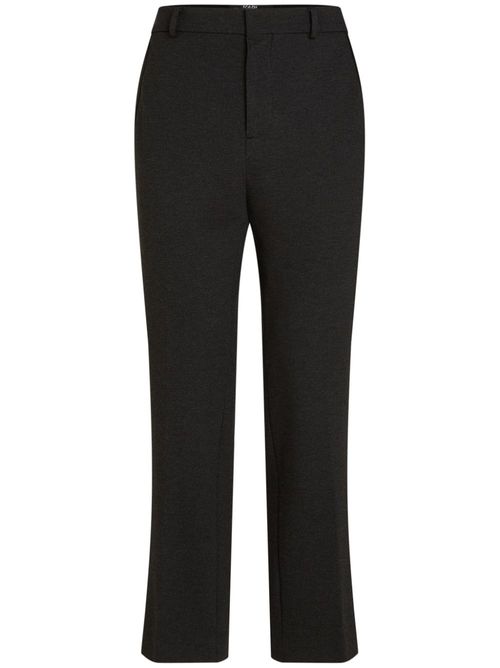 Tailored straight-leg trousers - Black
