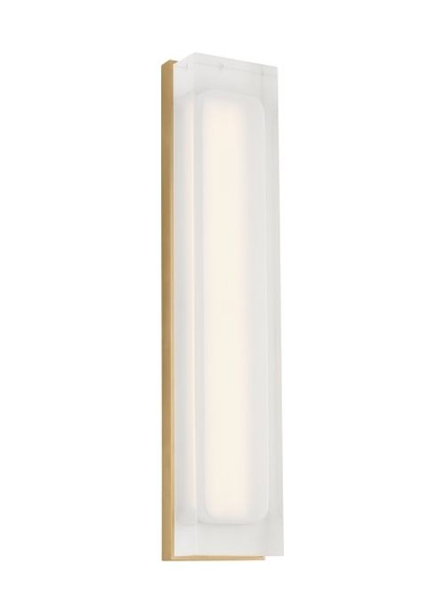 Natural Brass LED Wall Sconce from the Milley Collection