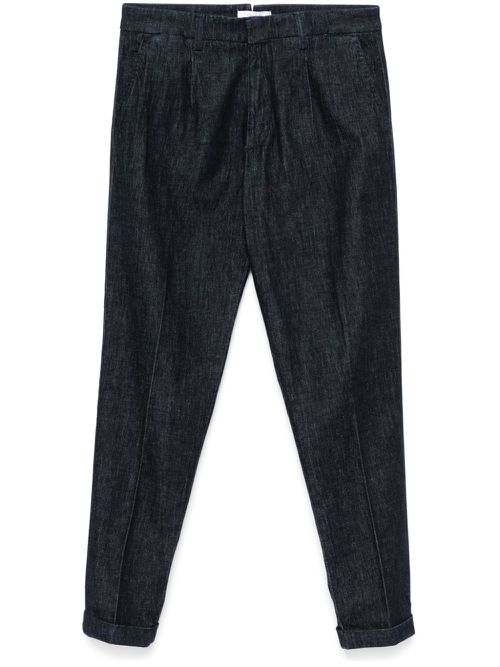 Pleat-detail jeans - Blue