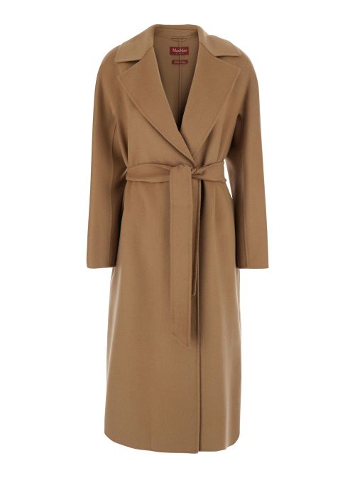 Wool-Cashmere Blend Coat — Beige