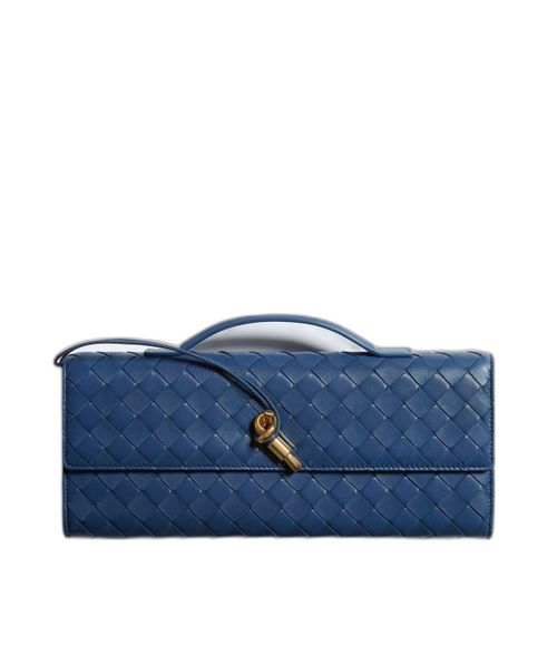 Bottega Veneta Bottega Veneta Andiamo Intrecciato Leather Clutch