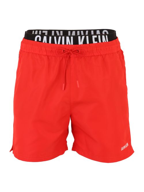 Calvin Klein Pantaloncini da bagno 'Intense Power' rosso / nero / bianco