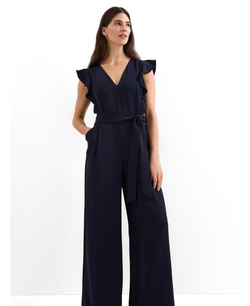 Women's Kallie Frill V-Neck Jumpsuit