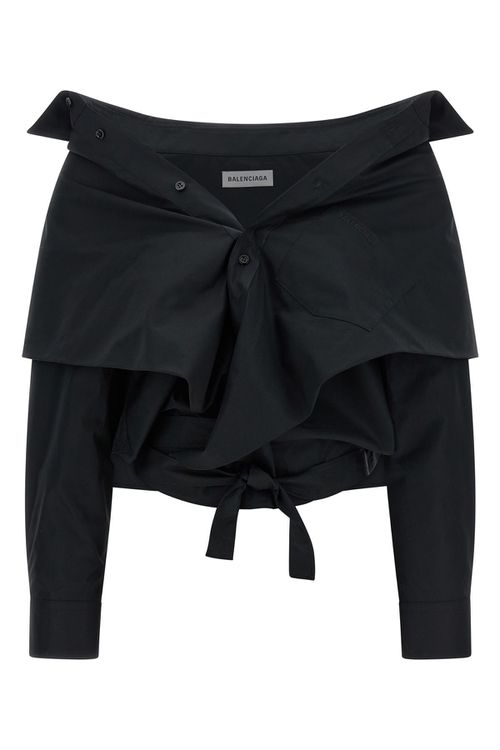 Crop Shirt Off The Shoulder
