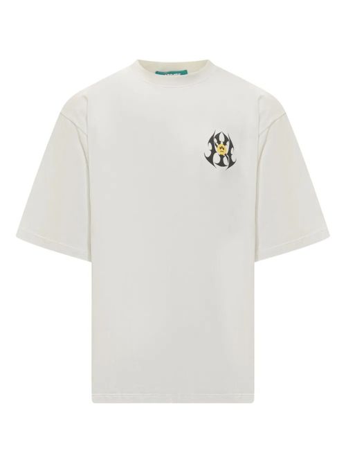 Off White Crewneck Printed T-Shirt