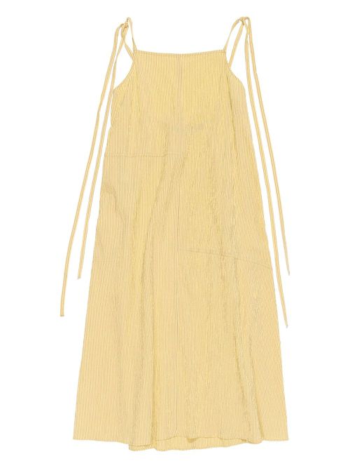 Bimba y Lola striped tie-straps dress - Yellow