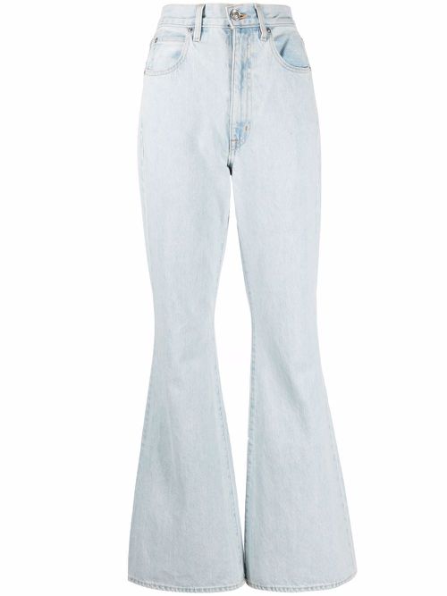 Indiana high-rise super-flare jeans - Blue