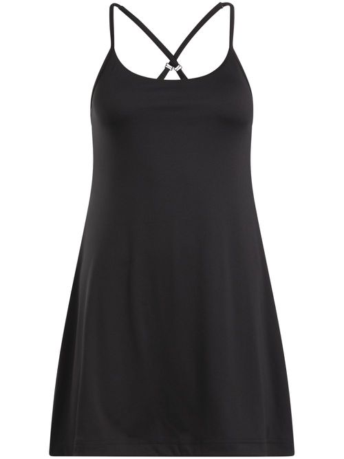 Lux scoop-neck minidress - Black
