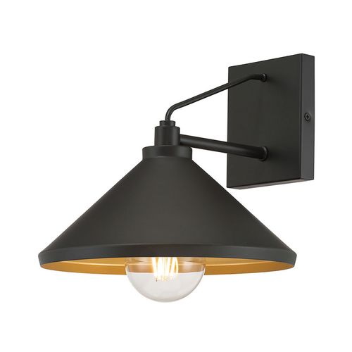 Powder Coated Black Wall Sconce from the Vectra Collection