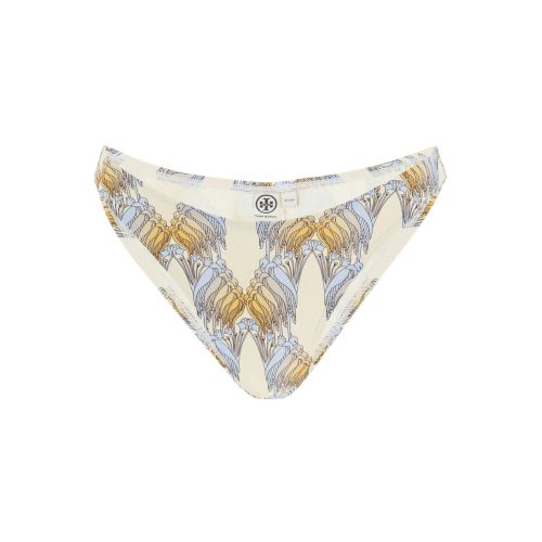 Abstract-print bikini briefs - Neutrals