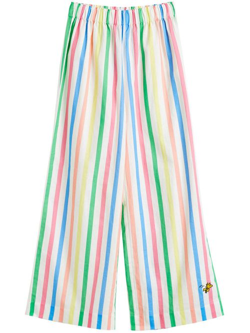Chinti & Parker x Snoopy striped trousers - White