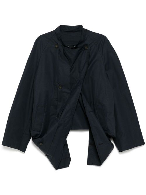 Asymmetric coat - Blue