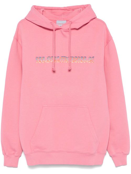 Trippy Leaves hoodie - Pink