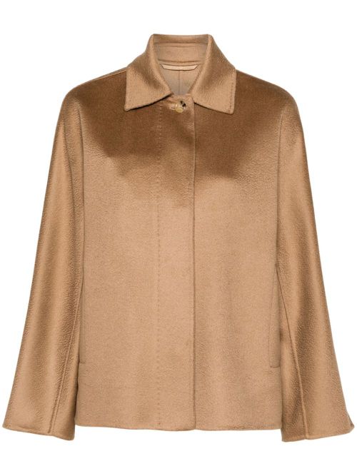 Brushed cashmere jacket - Neutrals