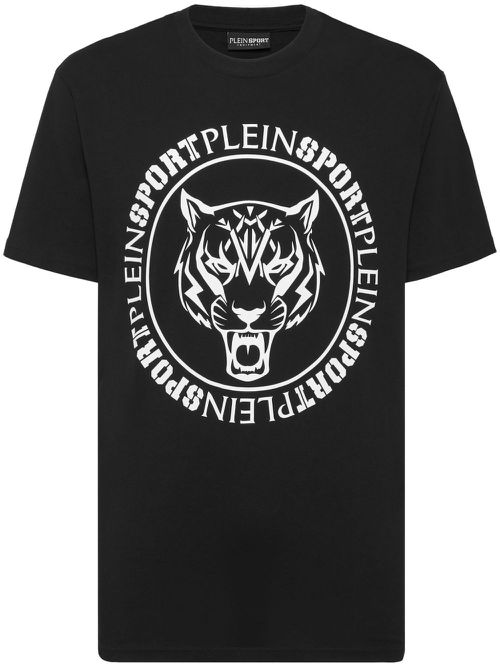 Plein Sport tiger-print cotton T-shirt - Black