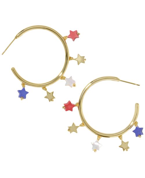 14k Gold-Plated Camila Hoop Earrings - Gold
