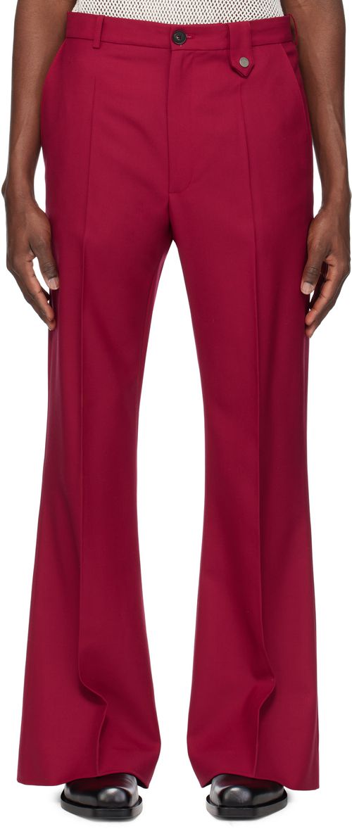 EGONlab SSENSE Exclusive Burgundy Samy Trousers