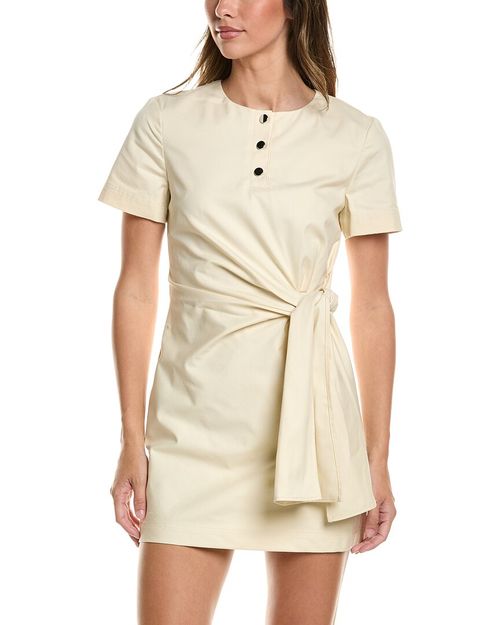 Leonie Henley Tie Front Mini Dress