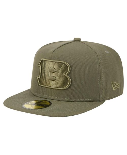 Men'sÂ Olive Cincinnati Bengals Color Pack A-Frame 59FIFTY Fitted Hat - Olive