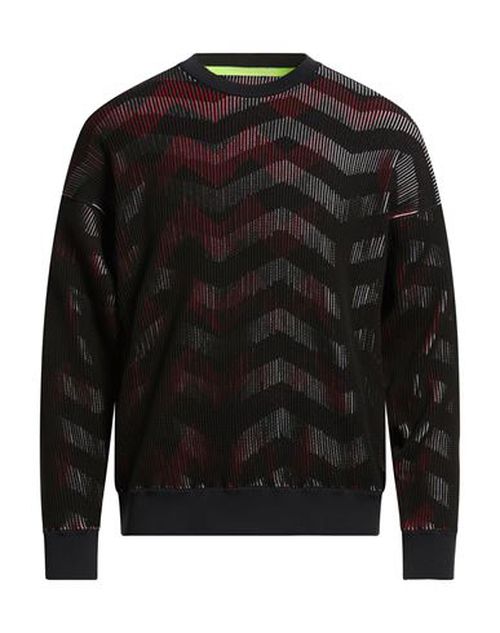 Man Sweater Black Size L Cotton, Polypropylene