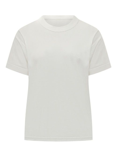 Crew Neck Cotton T-Shirt — White