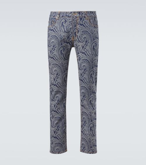 Roma paisley slim jeans