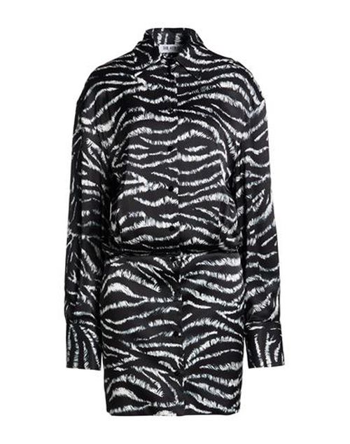 Woman Mini dress Black Size 4 Viscose, Silk, Elastane