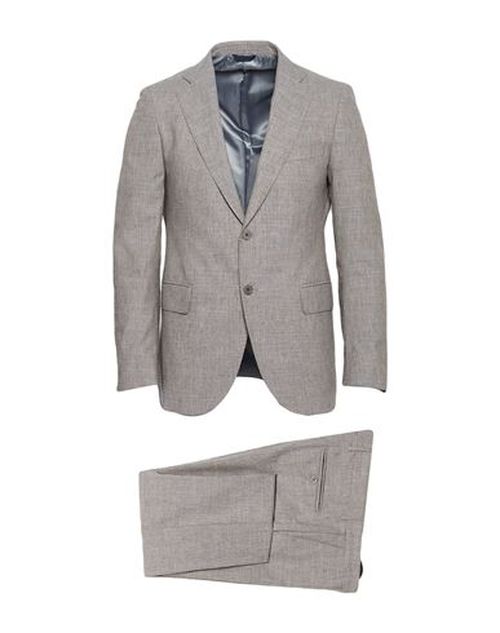 Man Suit Grey Size 42 Wool, Cotton, Linen, Elastane