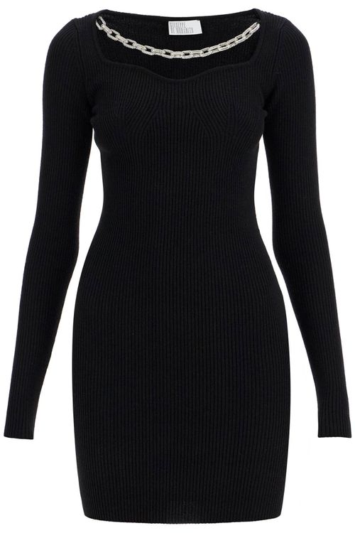 'Knit Dress With Chain Detail Women