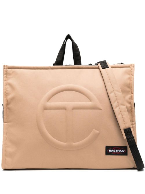 Telfar x Eastpak logo-embossed backpack - Neutrals